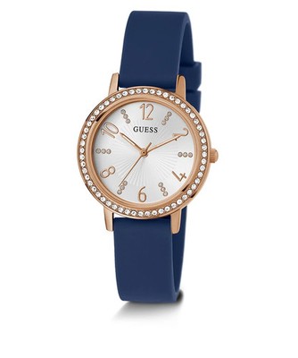 GUESS TRI LUXE - Uhr GW0591L1- dunkelblau rosegold Damenuhr UVP 139,00