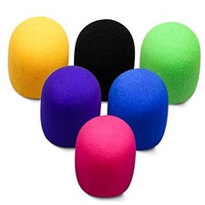 Microphone Cover Colorful Foam Mic Cover Washable Microphone Windscreen