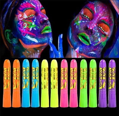 12 Pcs Glow in The dark Light 12pack, Red Yellow Blue Green Orange Purple