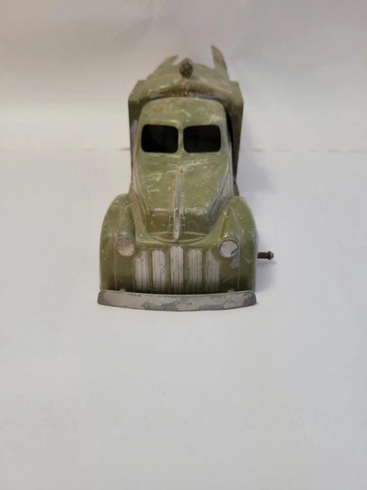 Hubley Vintage Juguete para Niños Campana de Acero Teléfono Camión Verde No. 478 Foto 2 de 4