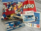 Vintage LEGO 2 Pounds Loose Pieces, Including 712 SEA PLANE 1973, Pamphlets