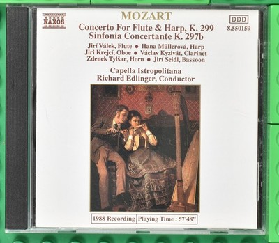 Mozart - Concerto Flute Harp K.299 - Sinfonia K.297b - Naxos - CD