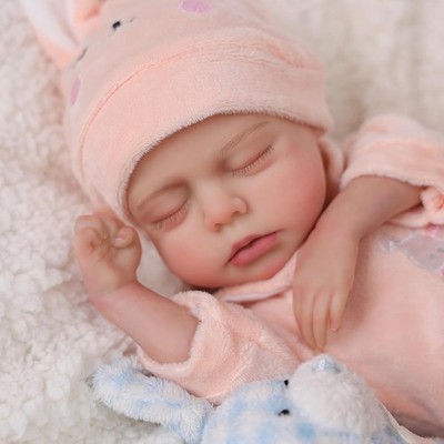 BABESIDE 12 Inch Lifelike Reborn Baby Dolls Silicone Full Body, Realistic Baby D