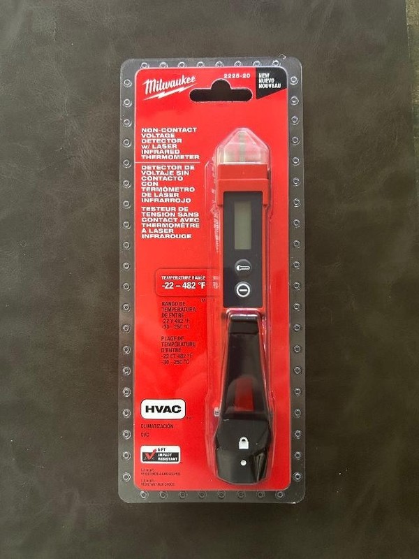 Milwaukee 2225-20 Voltage Detector w/ Laser Thermometer – Dual Function Tool ~