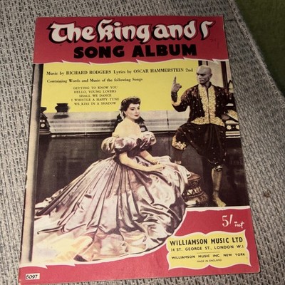 RICHARD RODGERS AND OSCAR HAMMERSTEIN 2ND The King And I Song Album  SC Book