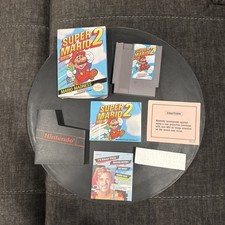 Super Mario Bros. 2 - NINTENDO NES Complete CIB GREAT Condition SUPER Rare