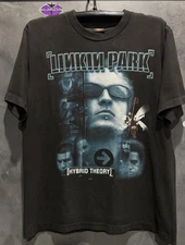 PREMIUM QUALITY!Vintage Linkin Park Hybrid Theory 2000s Rock Band REPRINT Tee