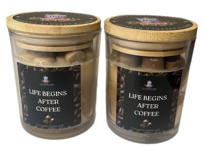 ( 2- Pack) 1-Wick Homemade hazelnut coffee Scented candle