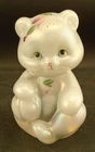 ⭐ Fenton Art Glass Hand Painted Signed Opalescent Iridescent Sitting Bear