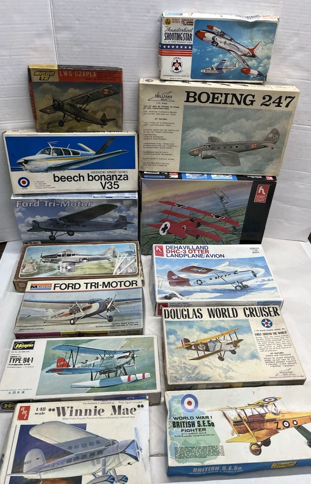 KIT DE 13 MODELOS DE AVIONES Y CAZA DE LA PRIMERA GUERRA MUNDIAL LOTE 1:72 AMT MONOGRAMA HOBBY CRAFT ENTEX $7 Foto 2 de 4