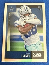 CeeDee Lamb 2020 Chronicles Score Update 451 Silver Prizm ROOKIE parallel - PWE