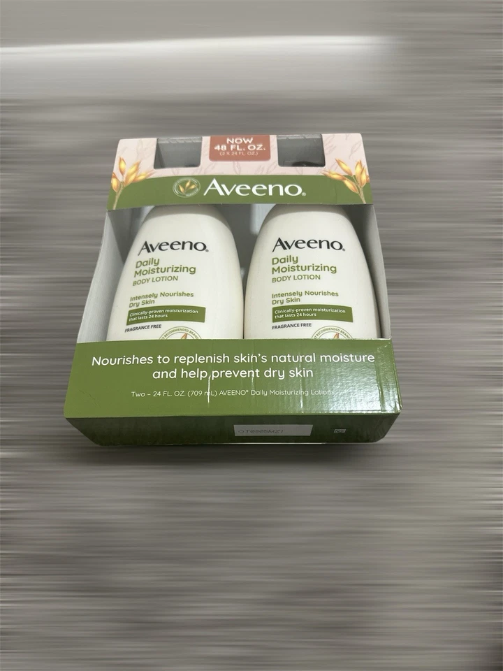 PACK DE 2 / Loción corporal hidratante diaria Aveeno - 24 fl oz (709 g) sin fragancia Foto 4 de 4