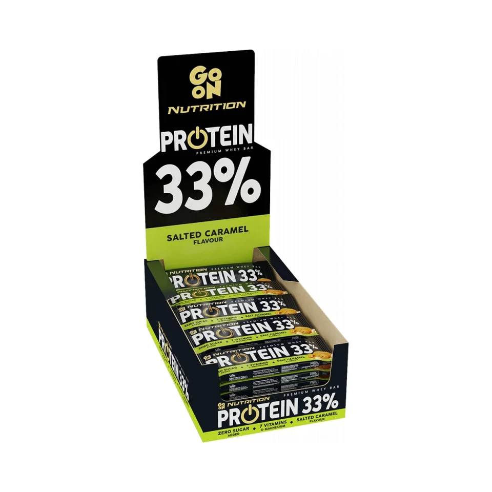 Go On Nutrition Protein Bar 33% (25x50g) Salted Caramel (24,79 EUR/kg)