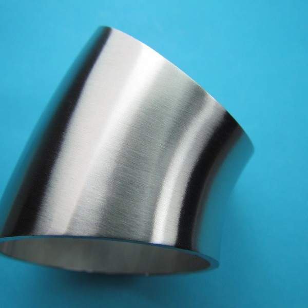 48,3 Mm 45° SchweißBogen Ø 48 Rohr Bogen Edelstahl K240 Geschliffen Din 2605 V2A-image
