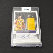 2021-22 Panini One And One Austin Reaves Rookie RC Jersey Patch Auto /99 RPA