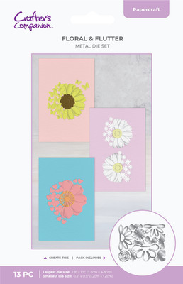 Crafters Companion - Floral & Flutter Collection - Metallformen