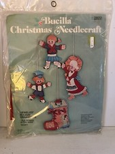 NEW Vintage Bucilla Jeweled Ornaments OLD WOMAN IN THE SHOE Needlecraft Kit 2826