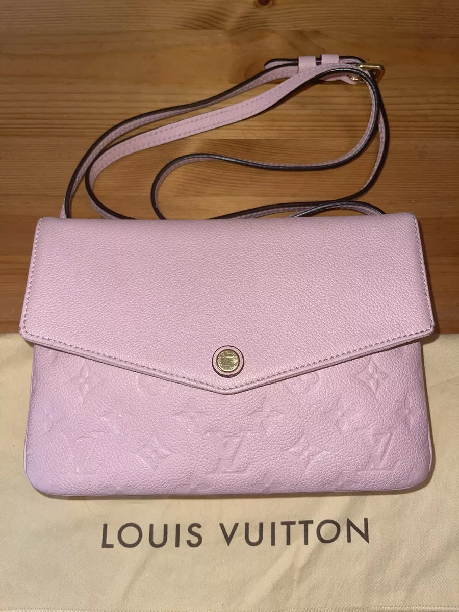 Rare Louis Vuitton Twice /Twinset Rose Ballerine Empreinte