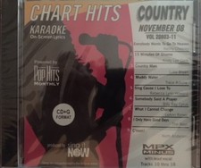Pop Hits Monthly Karaoke November 08 Country CD G New Wrapped  Free Shipping