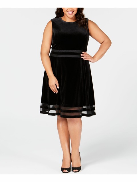black cocktail dress plus