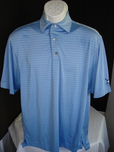LOT 7 - FOOTJOY STRIPED/SOLID POLY/SPANDEX, 100% POLY. S/S POLO SHIRT W/LOGOS M - Picture 6 of 8