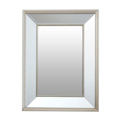 Tiffany Wall Mirror Mdf Glass Mirrored Frame Rectangle Home Décor Contemporary 5018705341156
