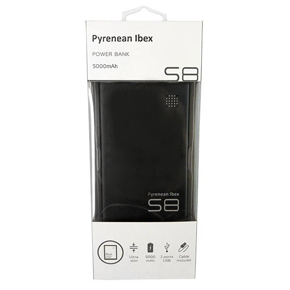 High Quality Aluminium Casing Pyrenean Ibex S8 Ultra Slim Fast Charge Power Bank - Image 4 of 4