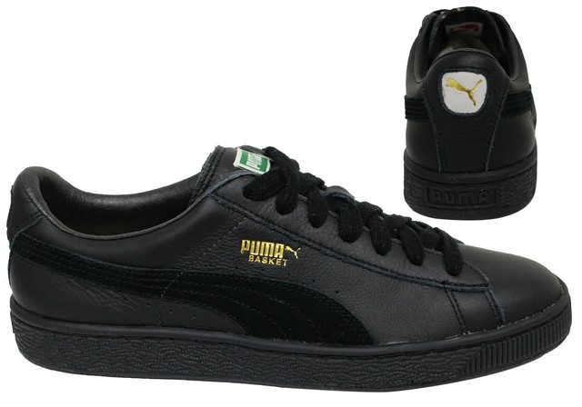 puma basket mens black