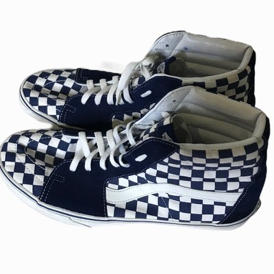 vans checkered shoes high tops