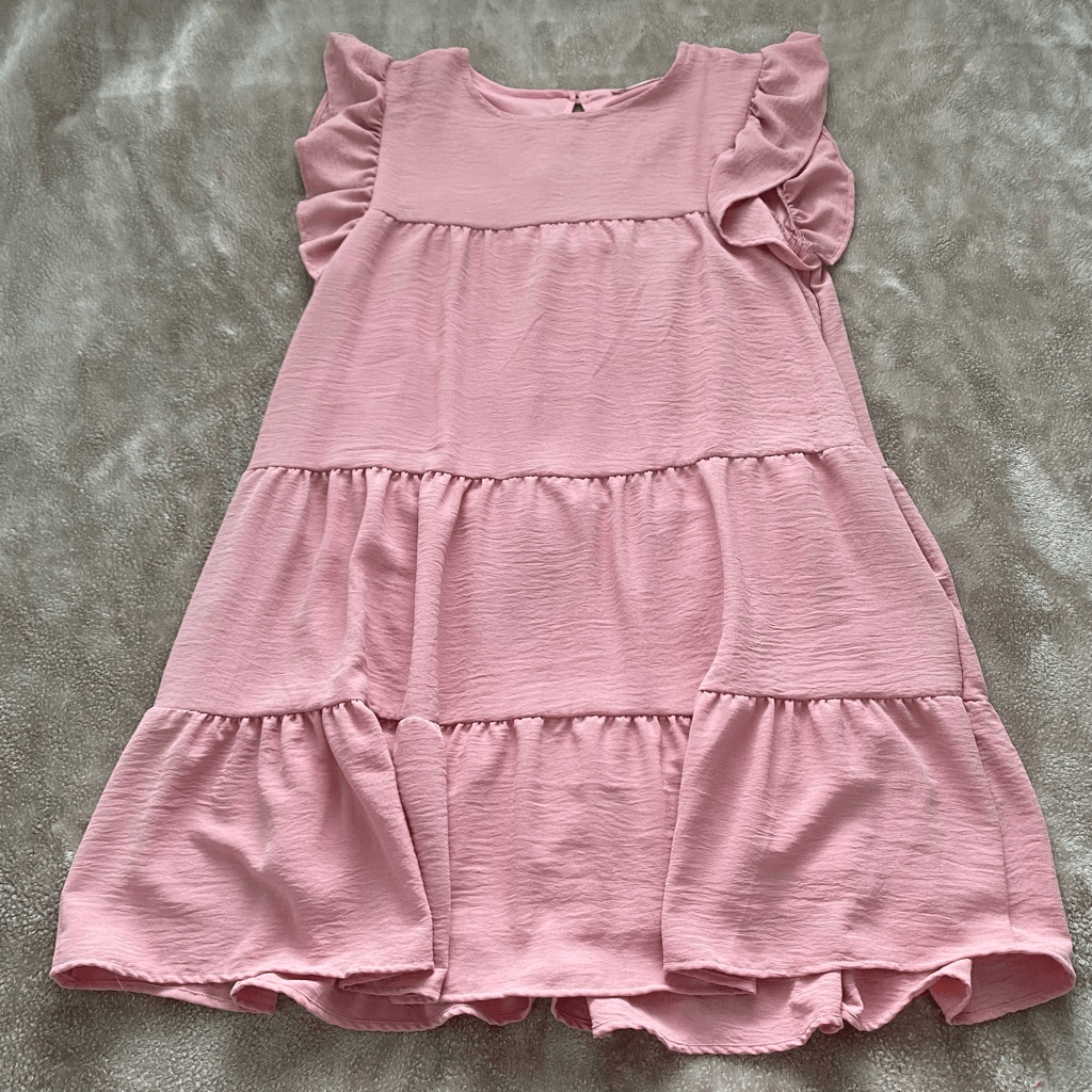 Altar'd State Pink Short Sleeve Babydoll Dress | eBay