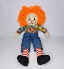 Raggedy Ann And Andy Doll With Jumpsuit Yarn Hair