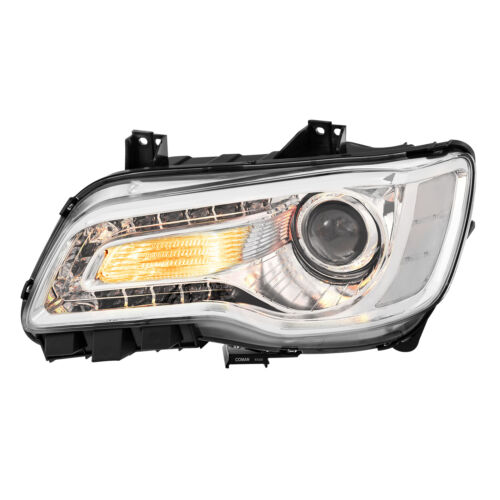 2PCS Chrome LED DRL Projector Clear Headlight w/ Bulb For 2011-2023 Chrysler 300 - Picture 8 of 17