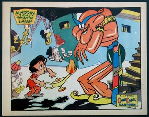 Aladdin And The Wonderful Lamp Ub Iwerks Cartoon 1934 Genie Lobby Card Ebay