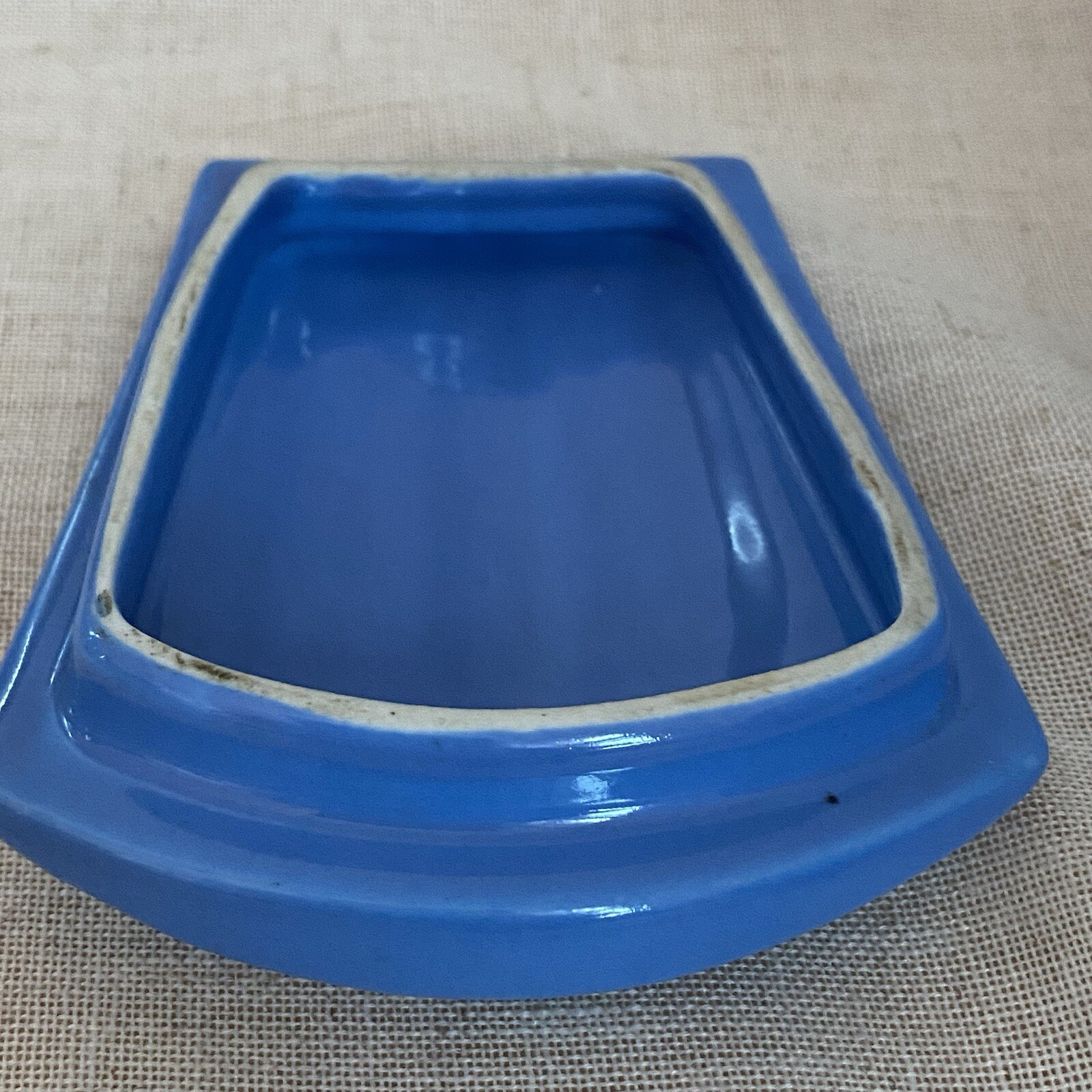 vintage Hall China Co USA Pitcher Westinghouse Streamline water jug blue 40s MCM