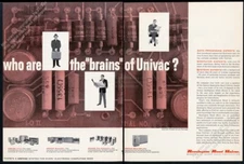 1957 UNIVAC I II Scientific File 60 120 computer photo Rand vintage print ad