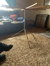 Primitive Vintage Antique wooden clothes dryer collapsible towels laundry, pasta