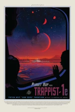 Planet Hop From Trappist 1e NASA Space Travel Poster 12x18