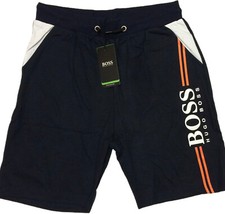 HUGO BOSS BRAND NEW REGULAR FIT SIGNATURE LOGO SWEAT SHORTS