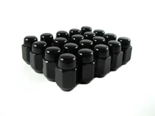 Lug Nuts Acorn 1/2" Lugs Nut 20 Pc Ford Mustang Black