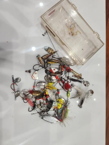 Spinner Lure Spoons Swimbait lot of 35 Fresh Water Fishing Trout and Bass fish