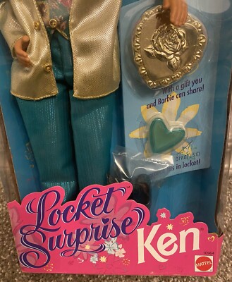 Poupée Barbie Ken Locket Surprise Mattel 1993 - Médaillon Trésor Vintage A-31