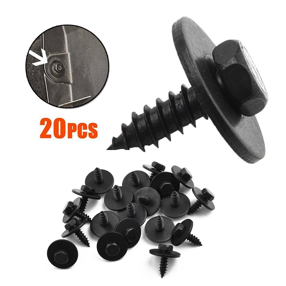 20x Bumper Engine Transmission Splash Shield Cover Rivet Clip Bolt Screw For