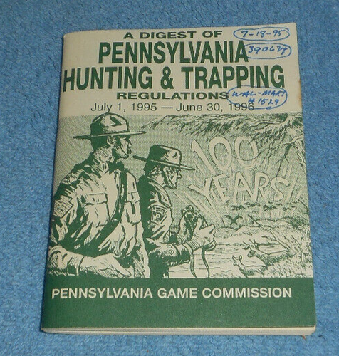 Vintage Booklets A Digest of Pennsylvania Hunting & Trapping