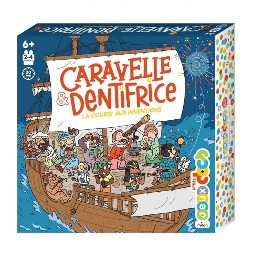Jeu neuf Caravelle et dentifrice de Milan pour éloigner les enfants des écrans