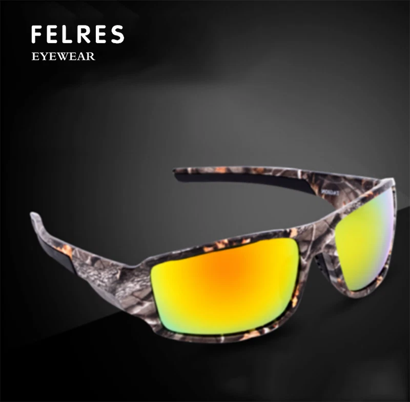 Men Sport Polarized Sunglasses Outdoor Driving Fishing Camouflage Frame Glasses - Image 2 of 4