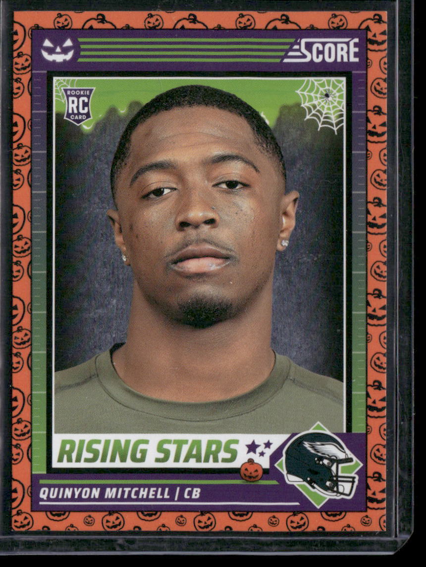 2024 Score-A-Treat #41 Quinyon Mitchell Rising Stars Orange Pumpkin
