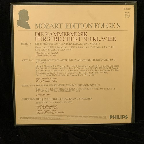 MOZART Complete Violin Sonatas, Piano Trios & Quartets - SZERYNG - PHILIPS 12-LP - Picture 2 of 8