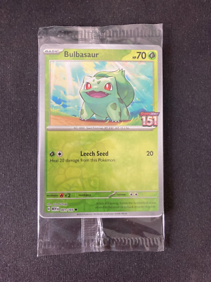 Bulbasaur 001/165 151 Best Buy Reverse Holo Master Set Pokemon Card Promo  Sealed