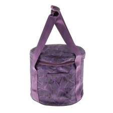 12'' Portable Crystal Singing Bowl Carry Case Travelling Outdoor Bag Purple