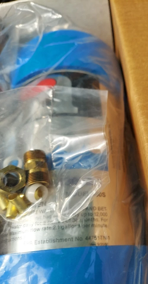 NSA 100S FILTRO DE AGUA BAJO MOSTRADOR NUEVO CON MANGUERA Y ACCESORIOS Foto 4 de 4